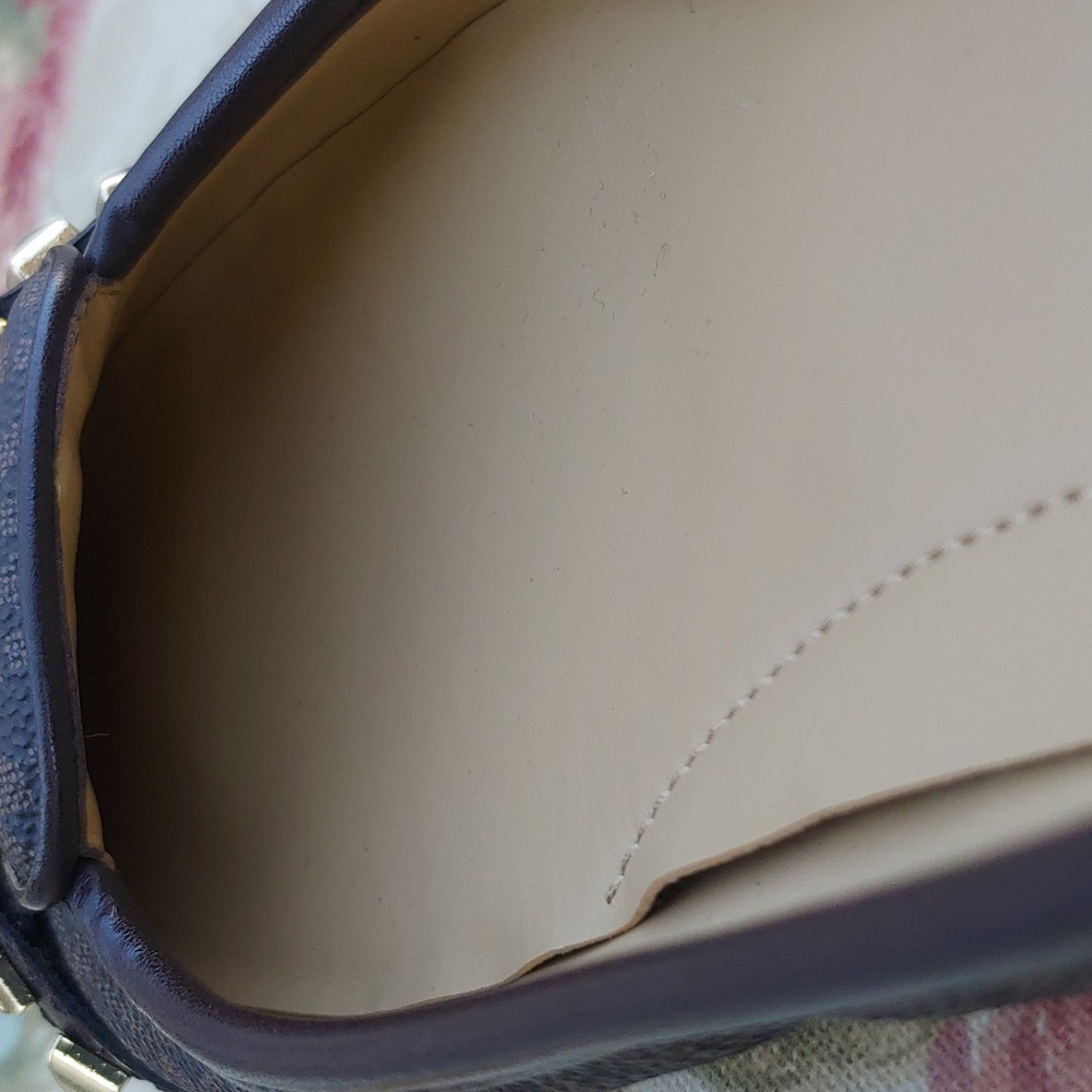 Michael Kors Fulton Studded Mocassin Flats in Brown with MK Logo Women's 7.5 - Picture 14 of 17